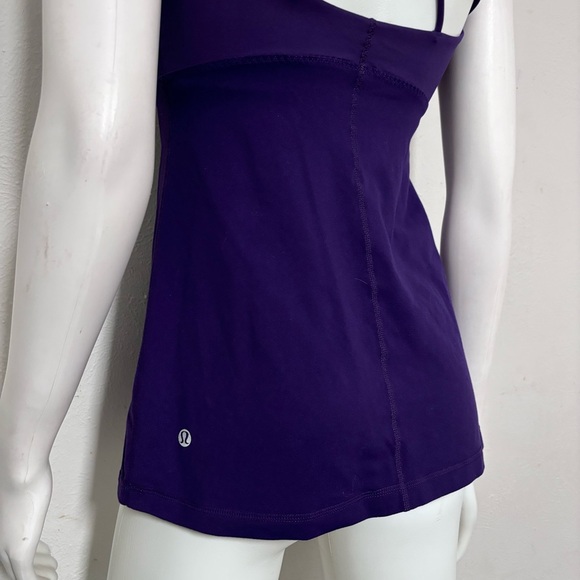 Lululemon Purple Patience Cross Back Athletic Tank Top Women's Size S - Picture 5 of 5